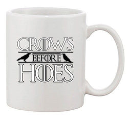 Crows Before Hoes Sword TV Series Parody Funny Ceramic White Coffee Mug