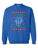 Lab Christmas Dog Puppy Paw Hound Ugly Christmas Funny DT Crewneck Sweatshirt