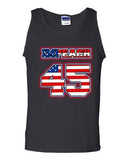 Impeach 45 President Donald USA American Flag Political DT Adult Tank Top