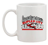 Suplex City Funny Wrestler Wrestling Fight Parody DT Ceramic White Coffee Mug