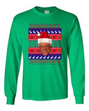 Long Sleeve Adult T-Shirt Bernie Sanders Reindeer Bern Ugly Christmas Funny DT