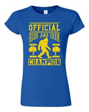 Junior Official Hide And Seek Champion Champ Big Foot Yeti Funny T-Shirt Tee
