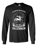 Long Sleeve Adult T-Shirt Sagittarius Men Are Equal Only Best Born December DT