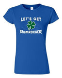 Let's Get ShamROCKED! Shamrock St. Patrick's Day Funny DT Adult T-Shirts Tee