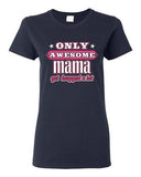 Ladies Only Awesome Mama Get Hugged A Lot Mother Mom Mommy Funny DT T-Shirt Tee