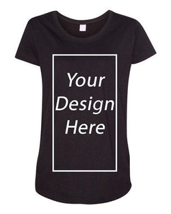 Add Your Own Text and Design Custom Personalized Maternity DT T-Shirt Tee