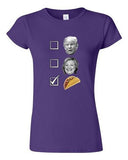 Junior No For Trump No For Hillary Yes For Tacos President 2016 DT T-Shirt Tee