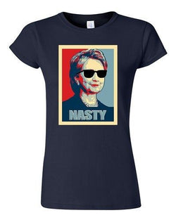 Junior Nasty Hillary For President Political Campaign Funny DT T-Shirt Tee