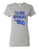 Ladies I'm With Deplorable Trump President 2016 Campaign Politics DT T-Shirt Tee