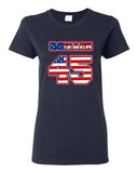 Ladies Impeach 45 President Donald USA American Flag Political DT T-Shirt Tee