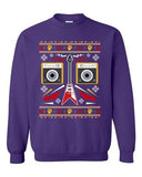 Guitar Rock n' Roll Music Band Face Ugly Christmas Funny DT Crewneck Sweatshirt