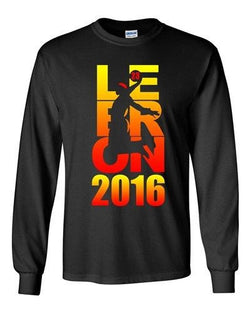 Long Sleeve New 2016 Lebron 23 Cleveland King MVP Sports Basketball Fan DT