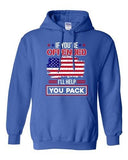 If You're Offended I'll Help You Pack American Flag USA Funny Sweatshirt Hoodie