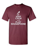 City Shirts Keep Calm And Play Sousaphone Music Lovers DT Adult T-Shirts Tee
