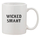 Wicked Smaht Nerd Geek Genius Cool Funny Humor Ceramic White Coffee Mug