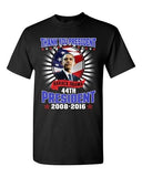 Thank You President Barack Obama 44th President USA Flag Adult DT T-Shirt Tee