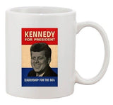 John F. Kennedy JFK 1960 Campaign Poster For President Ceramic White Coffee Mug