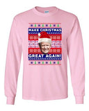 Long Sleeve Adult T-Shirt New Trump President Make Christmas Great Again Xmas DT