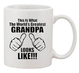 This Is What The Greatest Grandpa Looks Like Funny DT White Coffee 11 Oz Mug