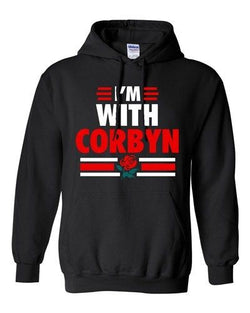 I'm With Corbyn Politician Campaign Support DT Sweatshirt Hoodie