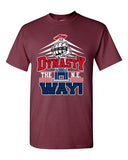 Dynasty The New England Way Football Sports Champs Adult DT T-Shirt Tee