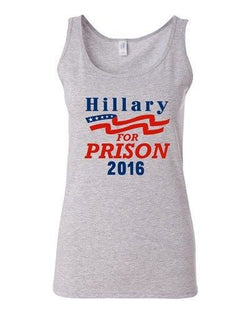 Junior Hillary For Prison 2016 President Election Politics Sleeveless Tank Top