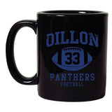 Dillon 33 Football Retro Sports Fan Ball TV Funny DT Coffee 11 Oz Black Mug
