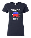 Ladies Trump Pence 2016 Republican President USA 2016 Political DT T-Shirt Tee