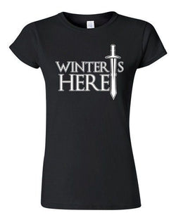 Junior Winter Is Here Sword TV Parody Funny DT T-Shirt Tee