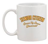 Senior Citizen Gimme My Damn Discount! Grandpa Funny Ceramic White Coffee Mug