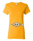 Ladies Baby Lightsabers Sword Weapons Movie TV Funny Parody DT T-Shirt Tee