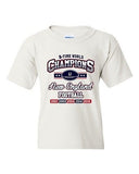 New World Champion 5-Time New England Football Sports DT Youth Kids T-Shirt Tee