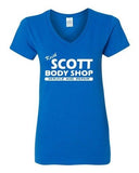 V-Neck Ladies Keith Scott One Tree Hill Body Shop North Carolina TV T-Shirt Tee