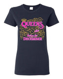 Ladies Queens Are Born In December Crown Birthday Funny DT T-Shirt Tee