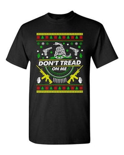 Don't Tread On Me Snake Weapon Gun Gadsden Flag Political Adult DT T-Shirt Tee