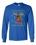 Long Sleeve Adult T-Shirt Rudolph Gangsta Reindeer Cool Ugly Christmas Funny DT