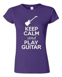 City Shirts Junior Keep Calm And Play Guitar String Music Lover DT T-Shirt Tee