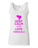 Junior Keep Calm And Love Venezuela Country Novelty Statement Tank Top