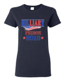 Ladies Hilliary Prison 2016 Hillary Liar Flag President Political DT T-Shirt Tee