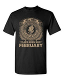 Aquarius All Men Are Created Equal Best Born In February Adult DT T-Shirt Tee