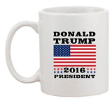 Donald Trump 2016 President Election Campaign Flag DT Ceramic White Coffee Mug
