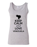 Junior Keep Calm And Love Venezuela Country Novelty Statement Tank Top