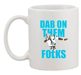 Dab On Them Folks Football Sports Dance Touchdown DT Ceramic White Coffee Mug