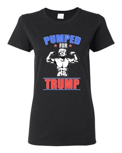 Ladies Pumped For Trump Vote President 2016 Campaign Political DT T-Shirt Tee