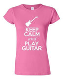 City Shirts Junior Keep Calm And Play Guitar String Music Lover DT T-Shirt Tee