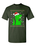 T-Rex Christmas Dinosaur Ugly Xmas Holiday Snow Funny Adult DT T-Shirt Tee