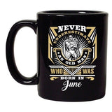 Never Underestimate Who Was Born In June Funny DT Black Coffee 11 Oz Mug