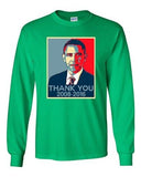 Long Sleeve New Thank You President Obama United States America Adult T-Shirt DT
