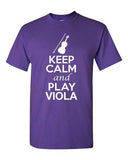 City Shirts Keep Calm And Play Viola String Music Lovers DT Adult T-Shirts Tee