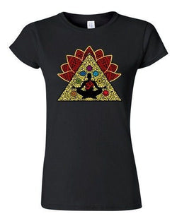 Junior Yoga Meditation Elements Relax Energy DT T-Shirt Tee